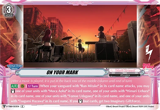 ON YOUR MARK