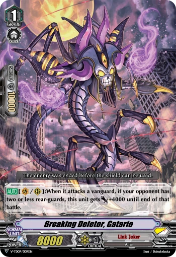Breaking Deletor, Gatario
