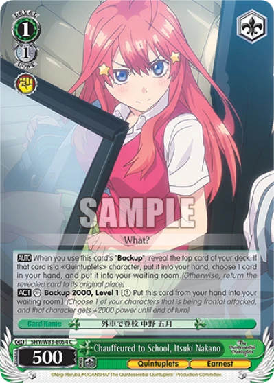 Chauffeured to School, Itsuki Nakano