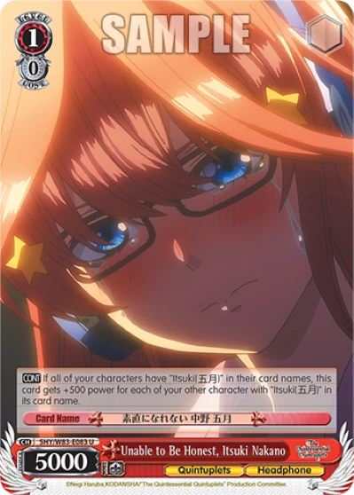 Unable to Be Honest, Itsuki Nakano