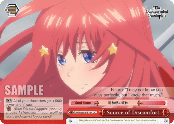 Source of Discomfort