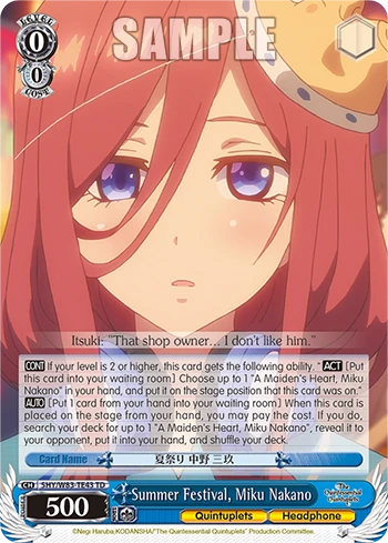 Summer Festival, Miku Nakano