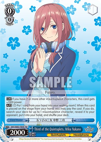 Third of the Quintuplets, Miku Nakano