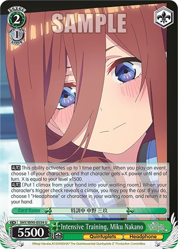 Intensive Training, Miku Nakano