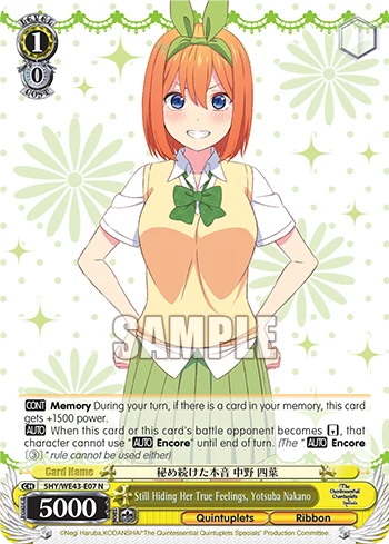 Still Hiding Her True Feelings, Yotsuba Nakano