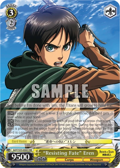 "Resisting Fate" Eren