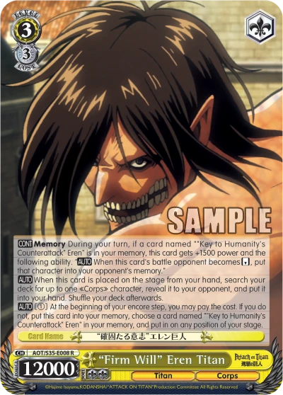 "Firm Will" Eren Titan