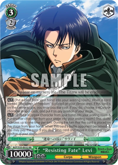 "Resisting Fate" Levi