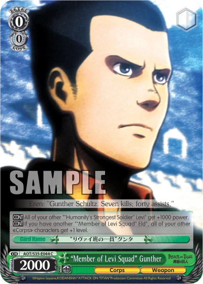 "Member of Levi Squad" Gunther