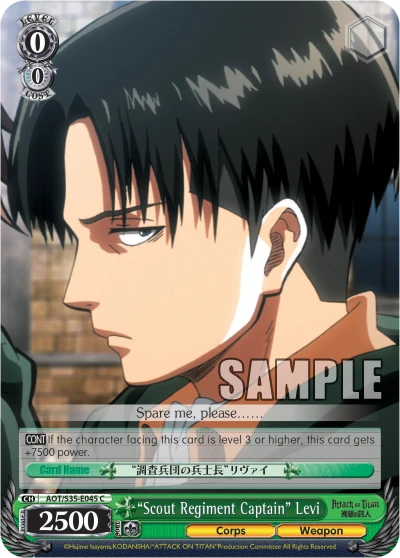 "Scout Regiment Captain" Levi
