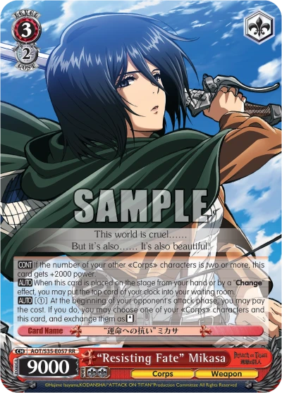 "Resisting Fate" Mikasa