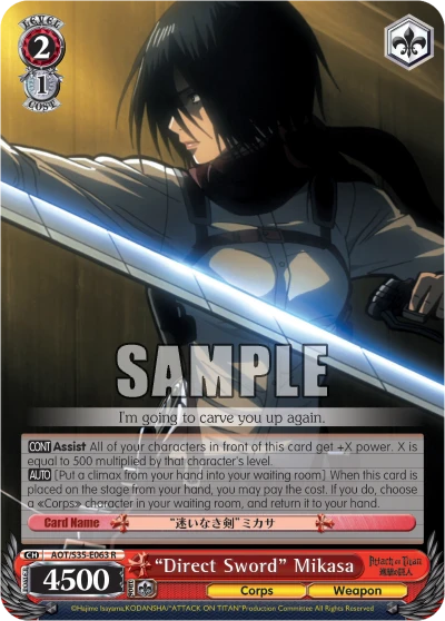 "Direct Sword" Mikasa