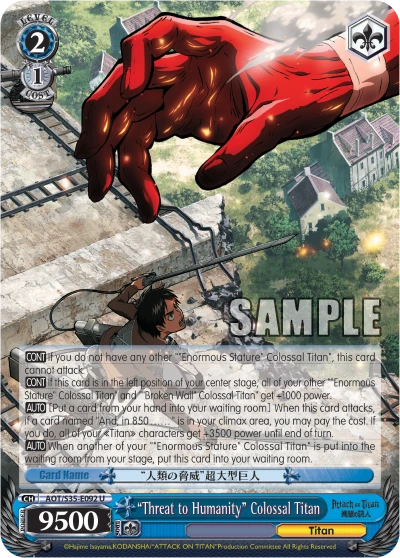 "Threat to Humanity" Colossal Titan