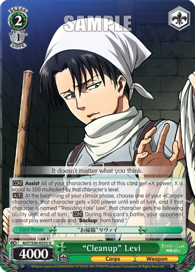 "Cleanup" Levi