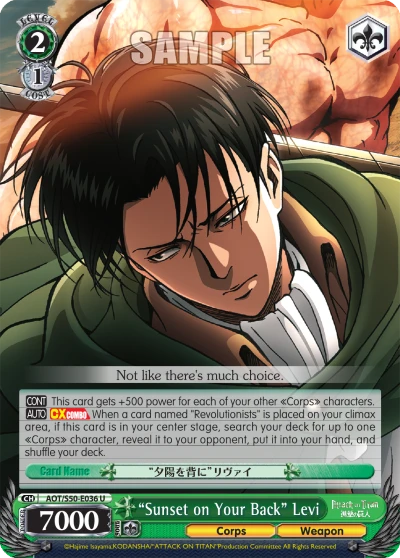 "Sunset on Your Back" Levi
