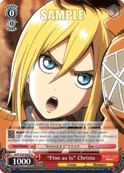 "Fine as Is" Christa