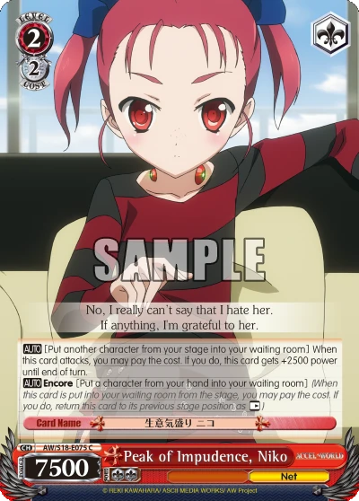 Peak of Impudence, Niko