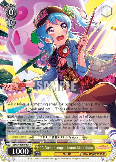 "A Nice Change" Kanon Matsubara