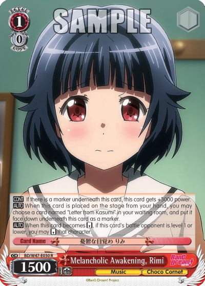 Melancholic Awakening, Rimi