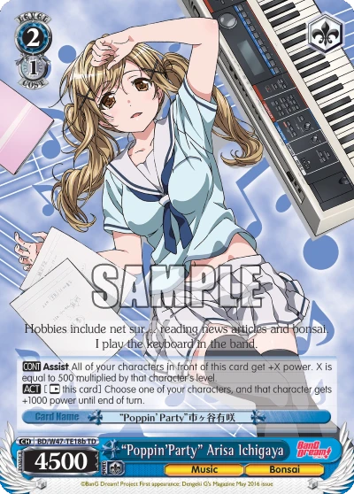 “Poppin’Party” Arisa Ichigaya
