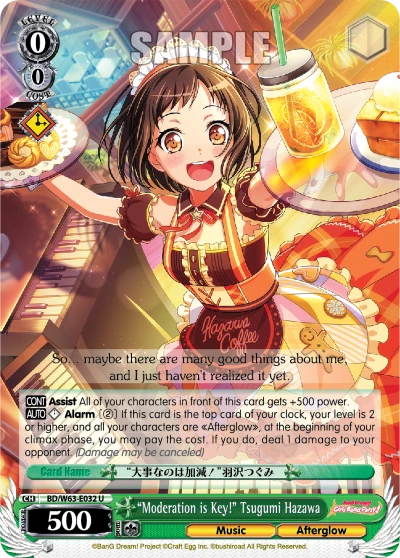 "Moderation is Key!" Tsugumi Hazawa