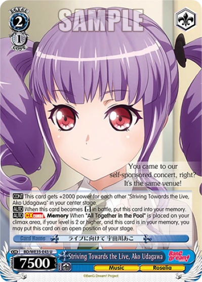Striving Towards the Live, Ako Udagawa