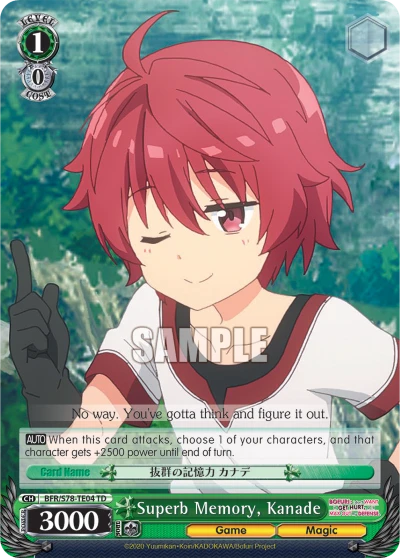 Superb Memory, Kanade