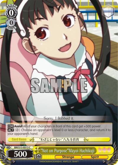 "Not on Purpose"Mayoi Hachikuji