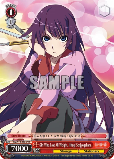 Girl Who Lost All Weight, Hitagi Senjyogahara