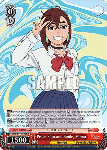 Peace Sign and Smile, Momo