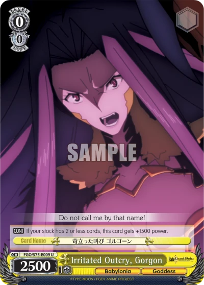Irritated Outcry, Gorgon
