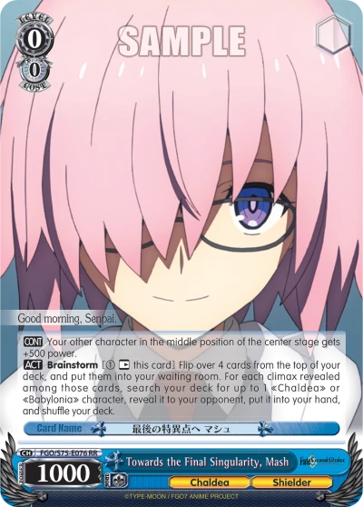 Towards the Final Singularity, Mash