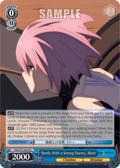 Battle With a Strong Enemy, Mash