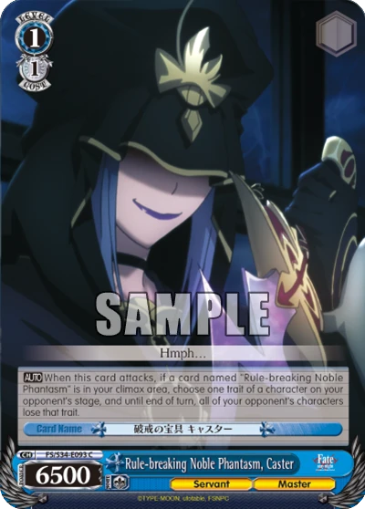 Rule-breaking Noble Phantasm, Caster
