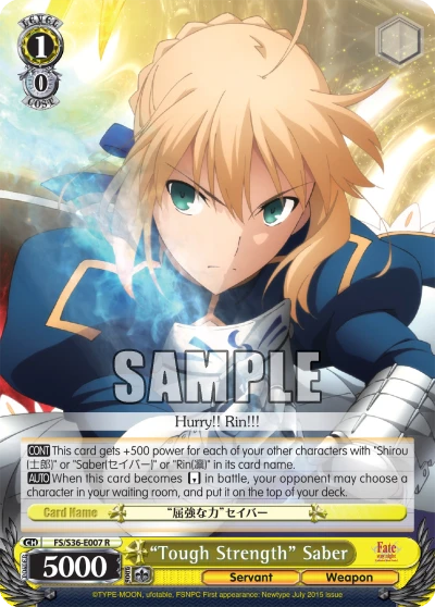 “Tough Strength” Saber