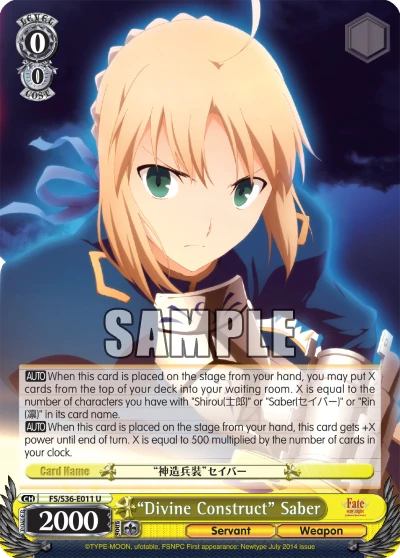 “Divine Construct” Saber