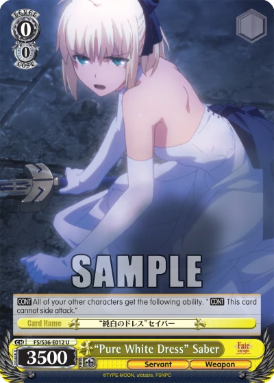 “Pure White Dress” Saber