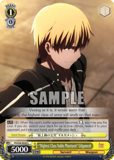 “Highest Class Noble Phantasm” Gilgamesh
