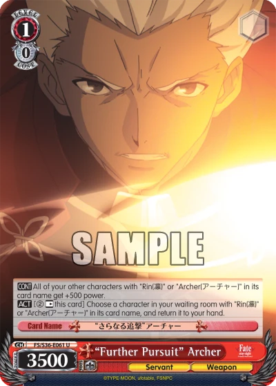 “Further Pursuit” Archer