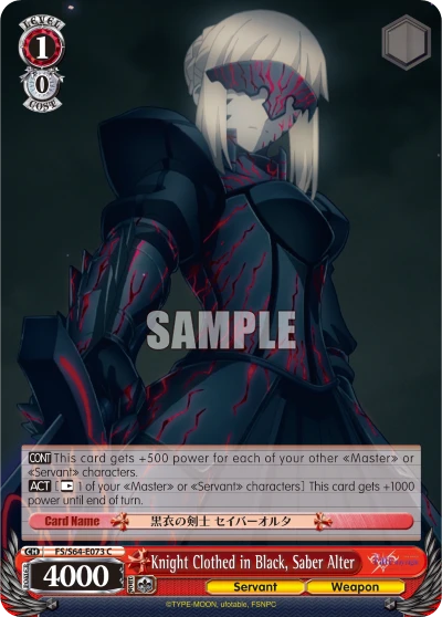 Knight Clothed in Black, Saber Alter