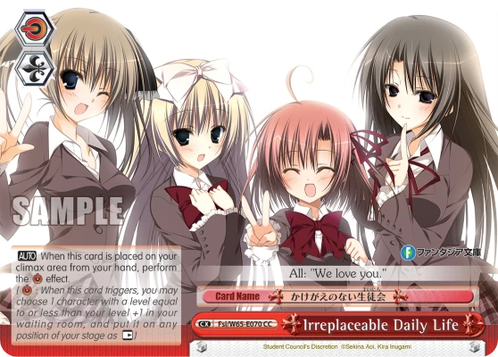 Irreplaceable Daily Life