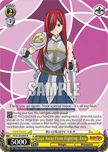 Days Away From Fighting, Erza