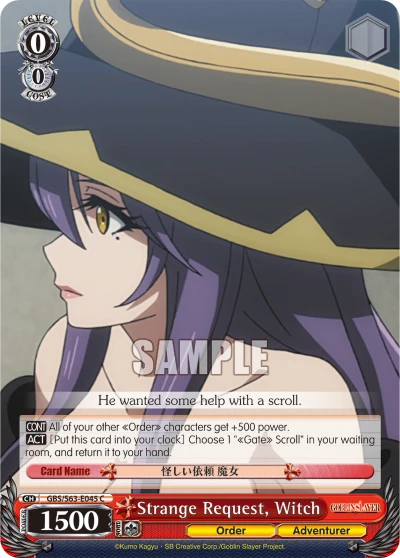 Strange Request, Witch
