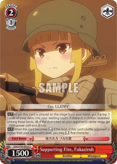 Supporting Fire, Fukaziroh