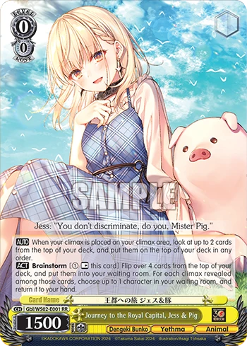 Journey to the Royal Capital, Jess & Pig