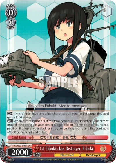 1st Fubuki-class Destroyer, Fubuki
