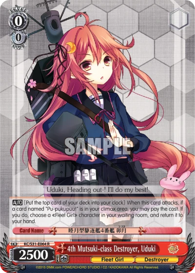 4th Mutsuki-class Destroyer, Uduki