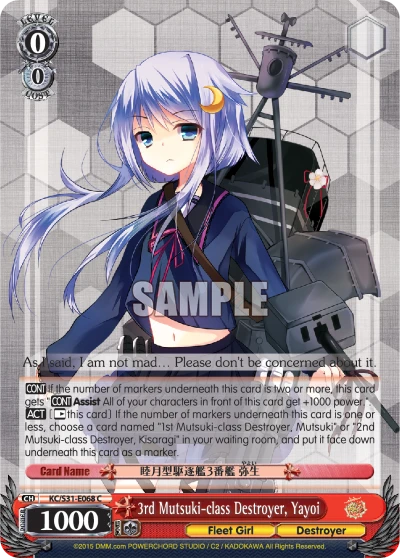 3rd Mutsuki-class Destroyer, Yayoi
