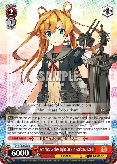 6th Nagara-class Light Cruiser, Abukuma Kai-II