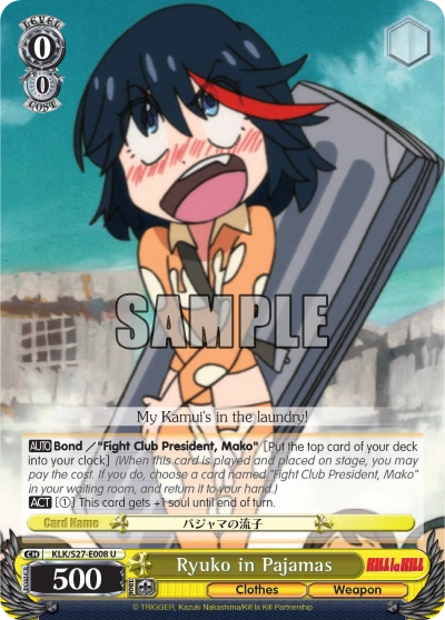 Ryuko in Pajamas